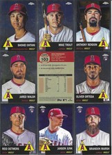 2022 Topps Platinum Chrome Los Angeles Angels Complete Team Set (10)