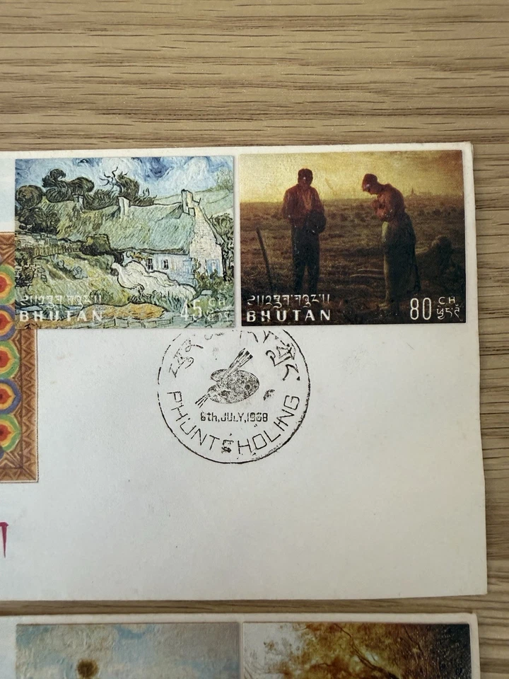 Bhutan 1989 Famous Paintings Series First Day Covers – Set of 2, Phuntsholing - Image 2 of 4