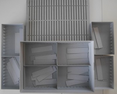 Fischertechnik Gray Sorting Box 1000 + 8 Small Sorting Boxes With 39 Dividers!