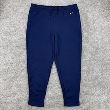 Vintage 90s Nike Track Pants Men s XL Blue Made In USA Zip Leg Drawstrings