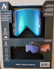 BLUESKY Adult Snow Goggles w/ Magnetic Quick Change Lens System, 2 Lenses, NIB