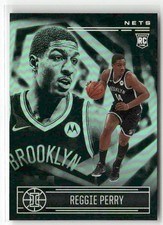 Reggie Perry RC 2020-21 Panini Illusions Emerald Trophy Collection Brooklyn Nets