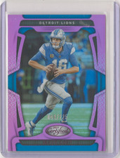 2025 Panini Certified Jared Goff Mirror Pink /225 Detroit Lions #35 JS