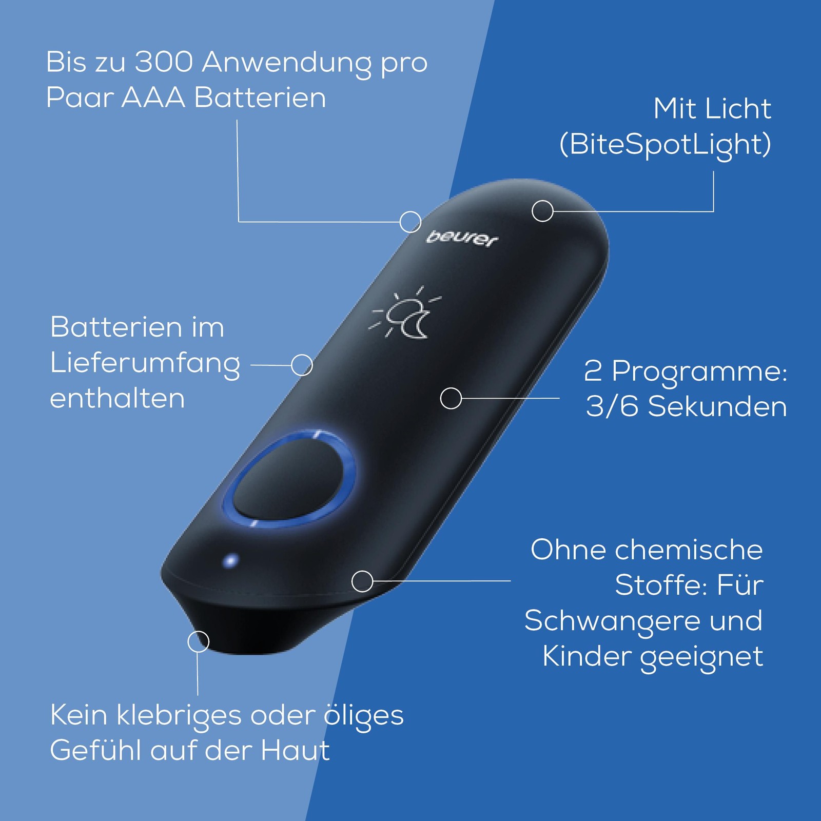 Beurer BiteX Day & Night BR 90 벌레 물림 및 쏘임 치료제, 60734 4