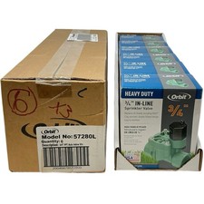 6X Orbit 3/4" In-Line Sprinkler Valve Heavy Duty 57280L Brand New, Ships Fast!
