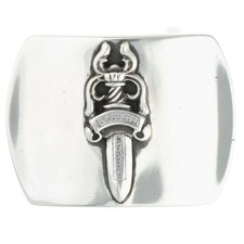 Chrome Hearts BUCKL MIL DGR Raised Dagger Silver Buckle Silver 124.34g