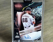 2026 Topps Chrome Black CARSON WHISENHUNT 🔥/10 RC Auto Rose Gold Mini Diamond