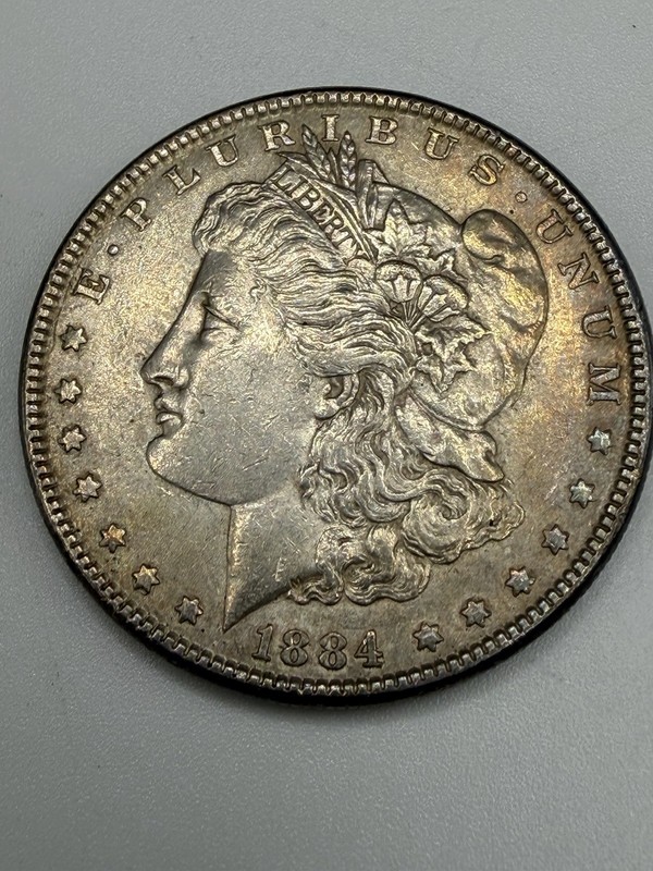 1884 P Morgan Silver Dollar $1 Circulated Ungraded Uncertified