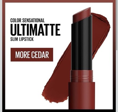 Maybelline New York Color Sensational Ultimatte Slim Lipstick More Cedar Matte