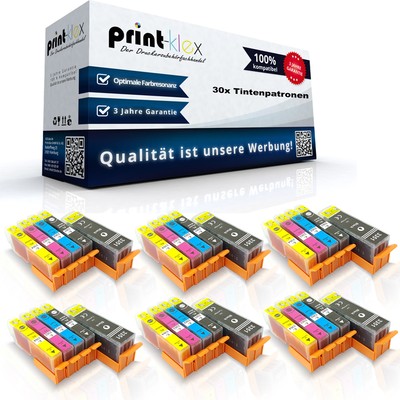 30x Recycelte Tintenpatronen für Epson XP530 Color Set - Easy Print Serie