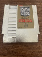 Nintendo NES Gold The Legend Of Zelda Video Game Tested Working