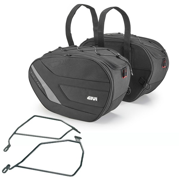 Seitenkoffer 25L EASY11 + TräGer Royal Enfield Interceptor 650 2022 Schwarz Givi-image