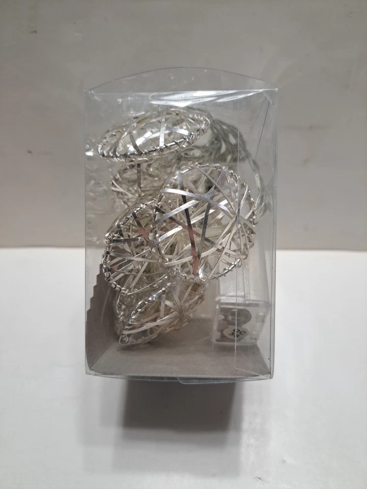 5th Season String Silver Lights Battery Operated 6 Feet 10 LED bulbs - Image 2 of 4