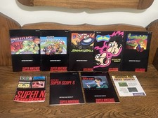 Super Nintendo Video Games SNES Owners Manuals / Nintendo Power Lot Of 9