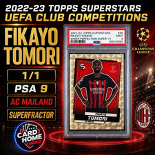 Marketplace image: Fikayo Tomori 1/1 SuperFractor PSA 9 69 - 2022-23 TOPPS Superstars UCC
