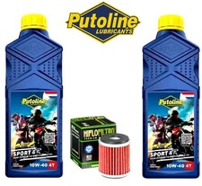 PUTOLINE 4 STROKE 10w40 SPORT 4R Engine oil 2 Ltrs + HF140 Filter YAMAHA WR450F