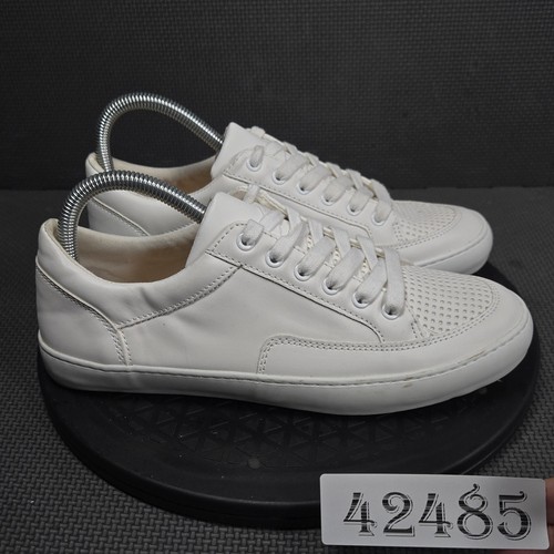 Banana Republic Shoes Mens Size 8 White Leather Perforated Sneakers Comfort