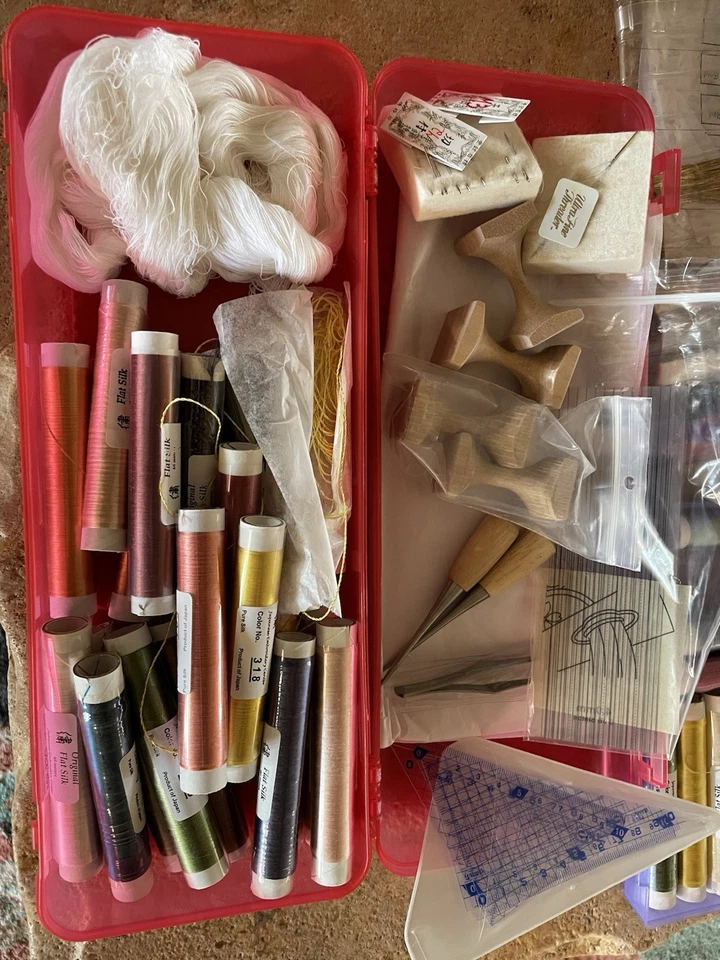 Traditional Japanese Hand Embroidery Silk Threads & Supplies - Image 2 of 4