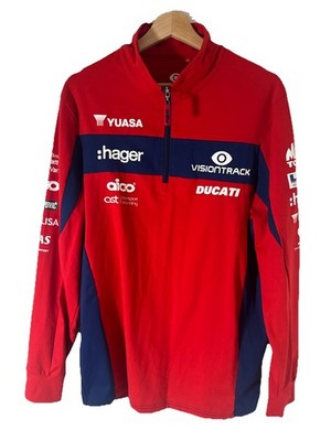 PBM Visiontrack Ducati SoftShell Official Quarter Zip Top Size Medium 1/4 Zip