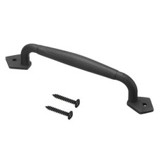 Barn Door Handle, 10 Inch Gate Handles Door Hardware for Gate Garage, Black