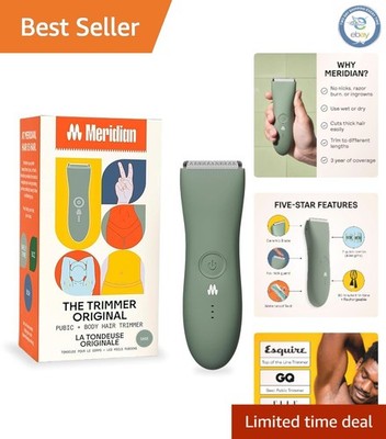 Sleek Body Hair Trimmer for Men & Women - Ceramic Blades, Travel-Friendly Design