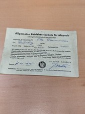 Victoria Vicky 3iV 4 ABE Betriebserlaubnis mofa moped K