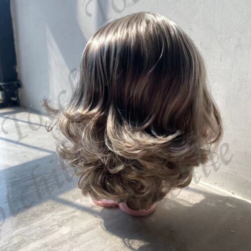 Poupée Takara 12" Neo Blythe marron cheveux mélangés peau blanche cuir chevelu & dôme seulement perruques - Photo 1 sur 3
