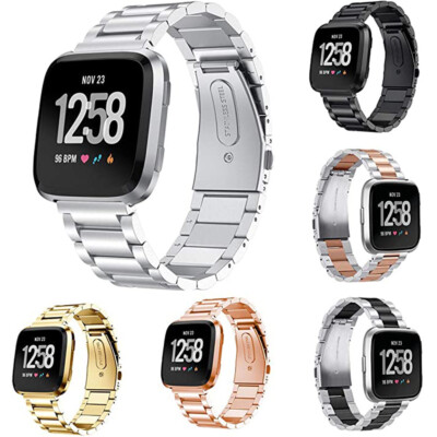 Armband für Fitbit Versa 2 Versa Lite Edelstahl Bracelet Metall Ersatzband