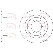 Apec Front Brake Disc DSK2841 - OE High Quality Precision Engineered Part