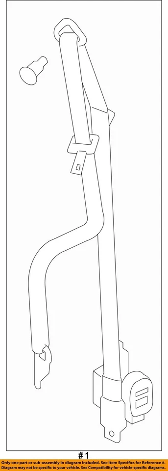 Used Front Left Seat Belt Front fits: 2009 Buick Enclave bucket driver retractor - Image 4 of 4