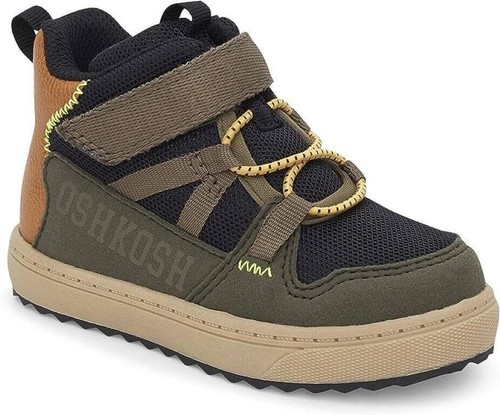 Boys Sneakers OshKosh B'gosh Camino Slip-on High Top Boots Toddler Shoes-sz 8T - 第 1/10 張圖片