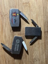 2 Zippo Dow AgroSciences  Moneyclip Pocket Knife 1 Ss Japan Lot Of 3