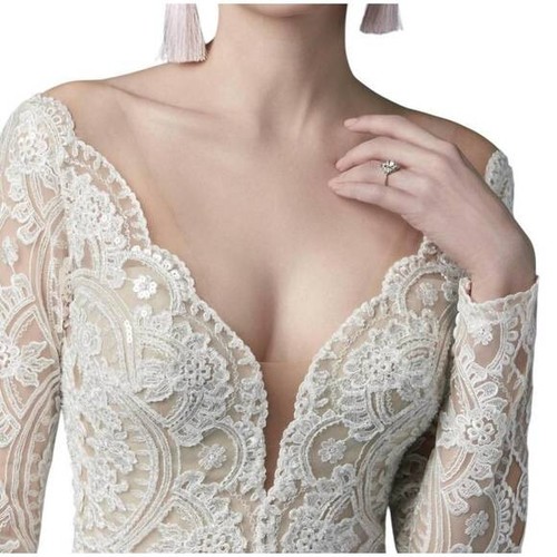 NEW Maggie Sottero Mallory Dawn Wedding Dress - Size 14, altered to size 12 - Picture 5 of 5
