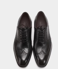 Men's Fashion British Pointy Toe Carved Wing Tip Lace Up Brogue Leather Shoes