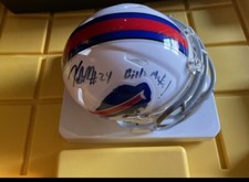 BUFFALO BILLS-KURT SCHULZ SIGNED AUTOGRAPHED MINI HELMET TRI STAR COA 