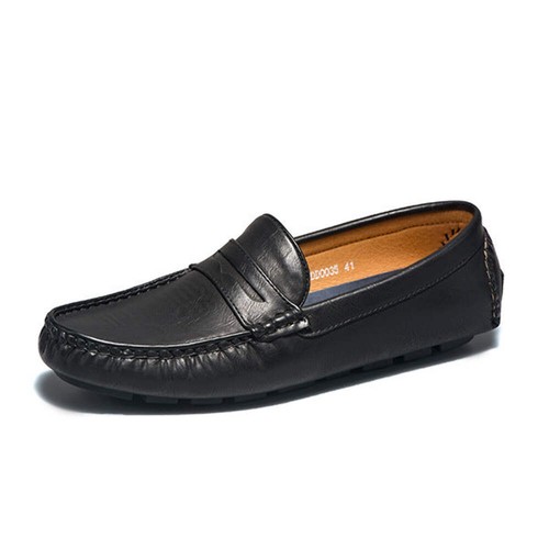 Men's Leather Shoes Winter Casual Business Shoes All-Match Peas Shoes Soft Sole - 第 11/30 張圖片