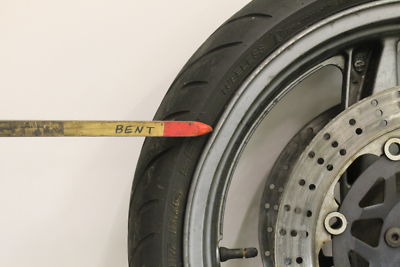 1993 Kawasaki Ninja ZX6 ZX600D FRONT WHEEL RIM W BRAKE DISCS ZX 6