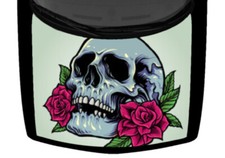 Sugar Skull And Roses Truck Car Hood Wrap Vinyl Graphic Decal Colorful 58