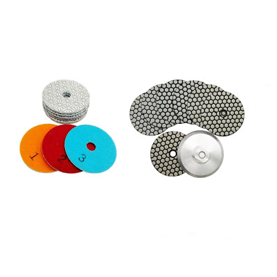 4-Inch Diamond Polishing Pads Set for Marble & Artificial Stone - 3 Steps