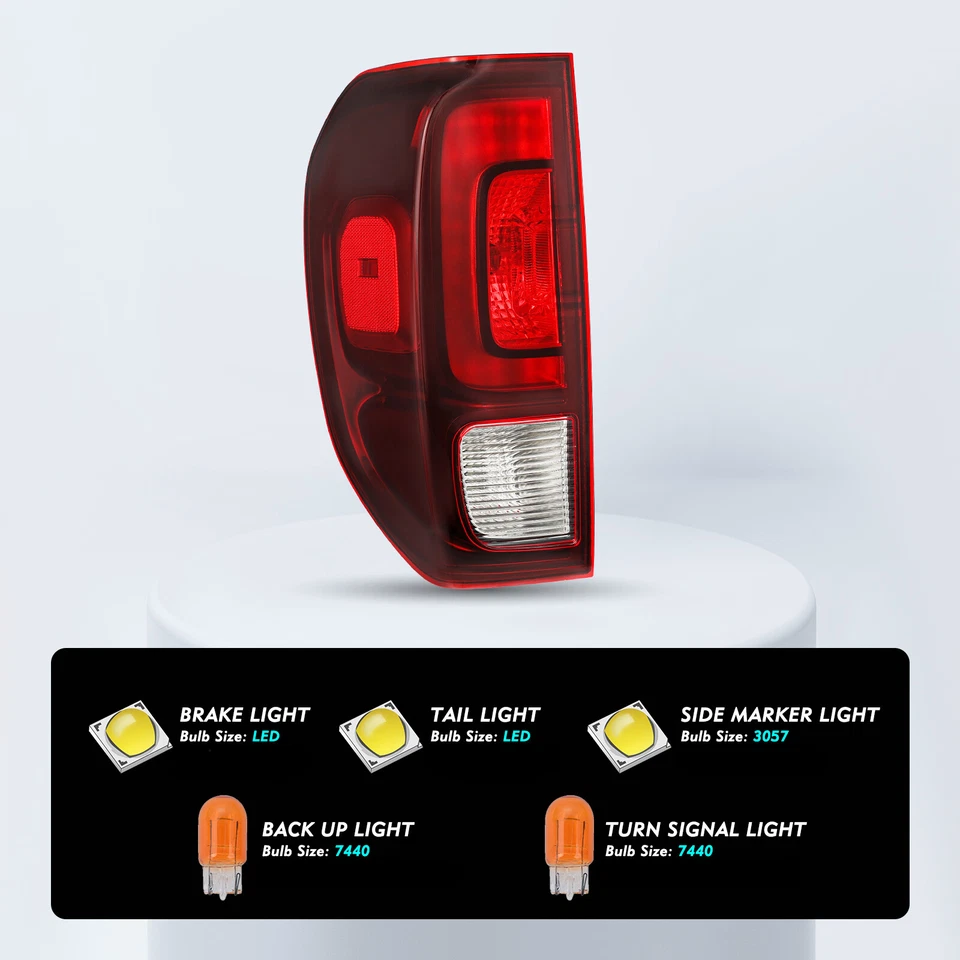 For 2017-2023 Honda Ridgeline Red Left Driver Side Tail Brake Light - Image 4 of 4