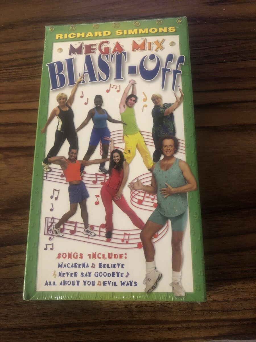 Richard Simmons - Mega Mix Blast-Off (VHS, 2002) for sale