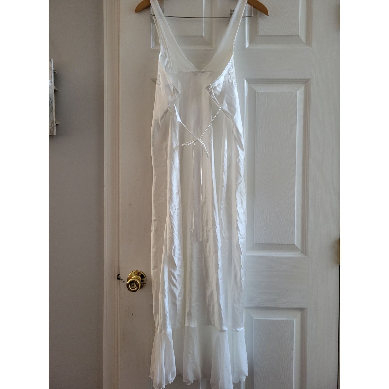 Linea Donatella White satin Bridal nightgown size… - image 2