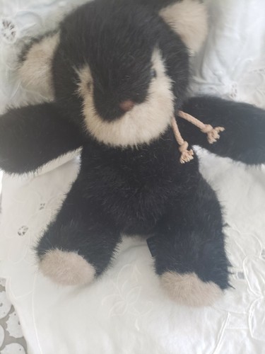 Vintage 1986 Moonbeam Ashley Toys Bear10" Black/Beige Plush Stuffed Animal - Picture 5 of 5