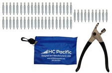 50 Each C3/32 Cleco Fasteners Made in USA with Cleco Pliers  Pouch