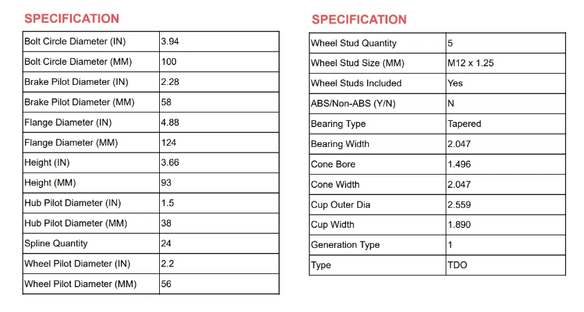 (2) Подшипник ступицы заднего колеса в сборе для Subaru Legacy 17 1990 1991 - 1996 1997 годов выпуска - Изображение 3 из 4