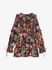 NEW, Ted Baker Ted Baker Hendria Mini Dress with Ruffle Details SZ 3 D8039