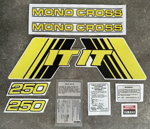 yamaha IT250 1981 Reproduction Decal Set / Sticker Kit