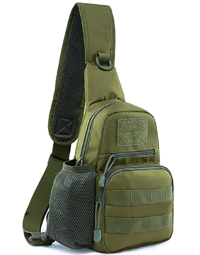 Tactical Sling Bag Pack, Military Molle EDC Rover Shoulder Sling Backpack for...