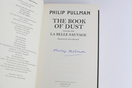 Philip Pullman Signed The Book of Dust La Belle Sauvage First Edition 2017 HB - Picture 3 of 11