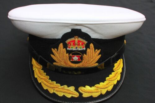 ROYAL MARINE SHIP WHITE STAR LINE HATS TITANIC CAPTAIN SMITH HAT WHITE - Picture 2 of 4